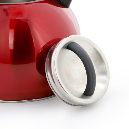 Mr Coffee Mr. Coffee Kassel 2.1 Quart Stainless Steel Whistling Tea Kettle In Red