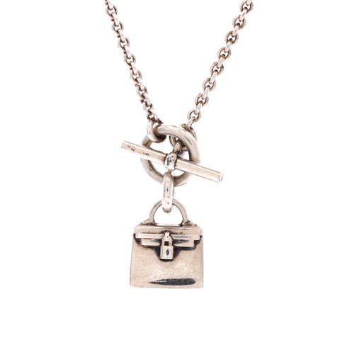 Birkin Amulette Pendant Necklace Sterling Silver