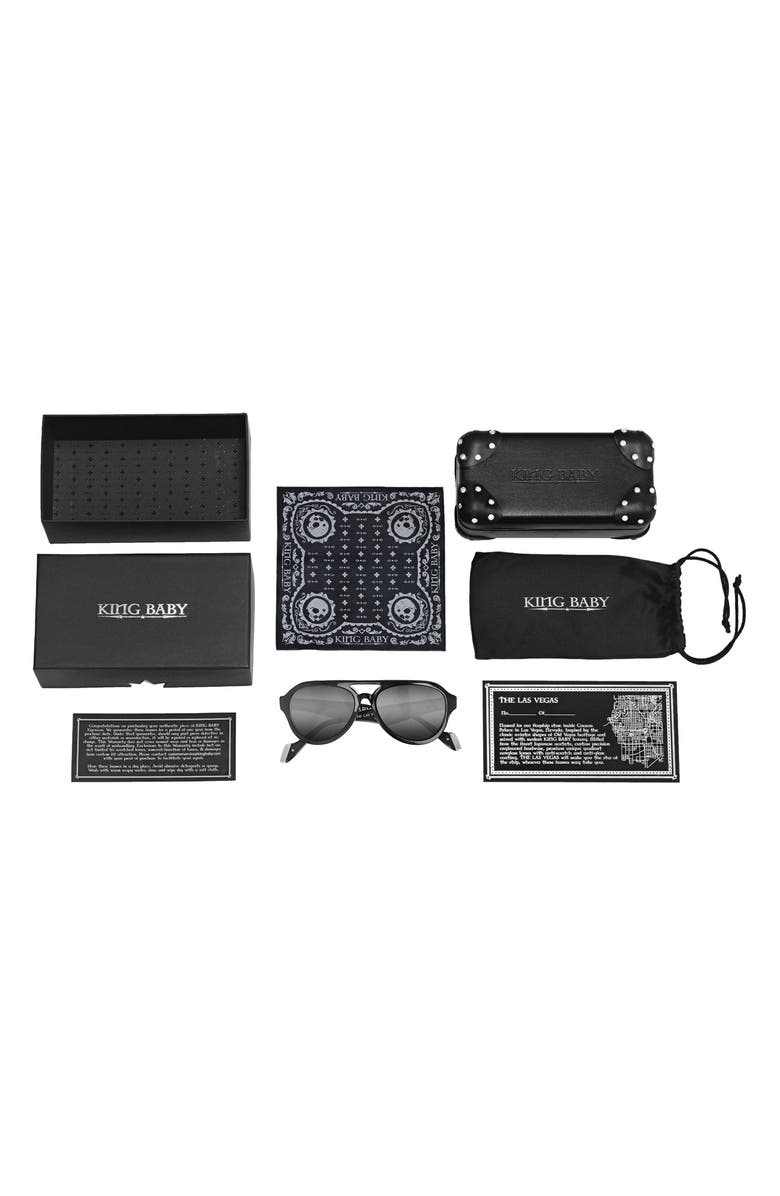 King Baby Las Vegas 55mm Gradient Aviator Sunglasses, Alternate, color,