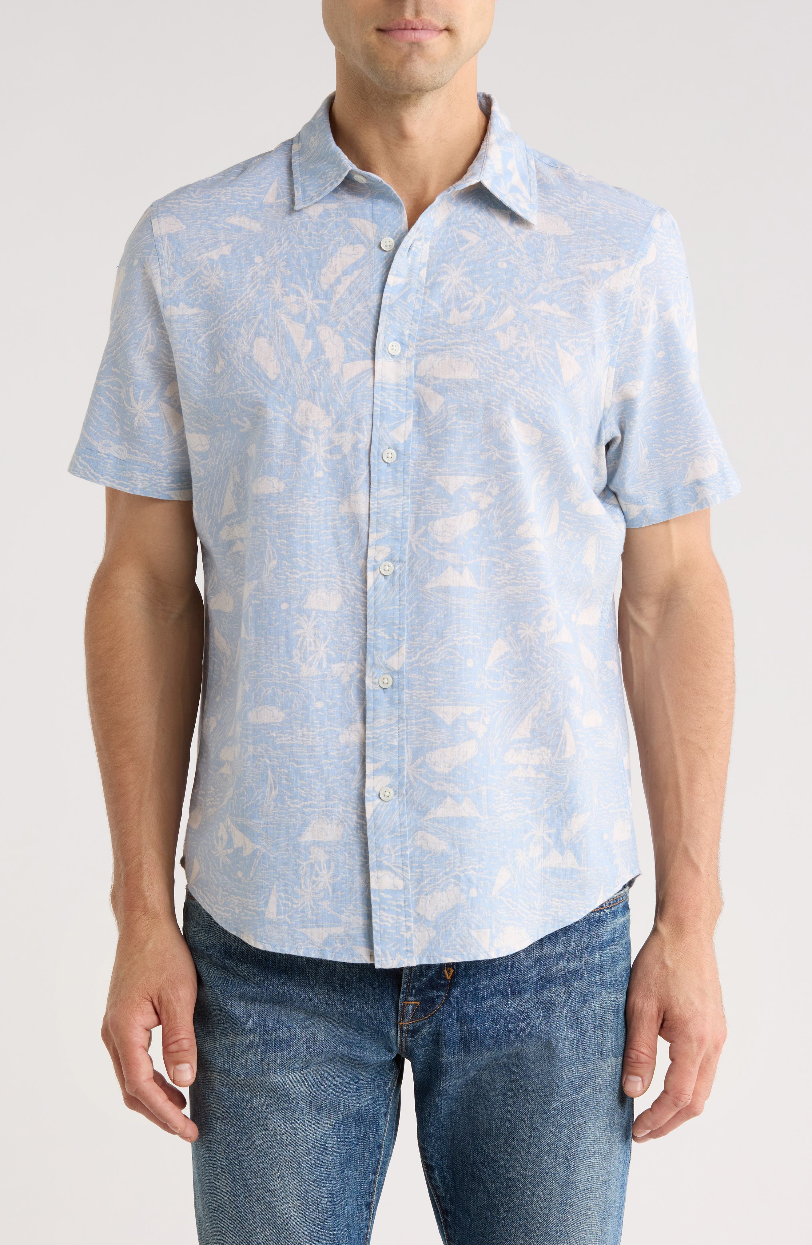 14th & Union Marina Short Sleeve Button-Up Shirt