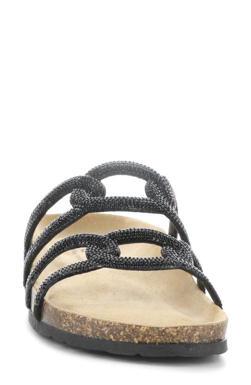 Bos. & Co. Peppy Crystal Strap Slide Sandal