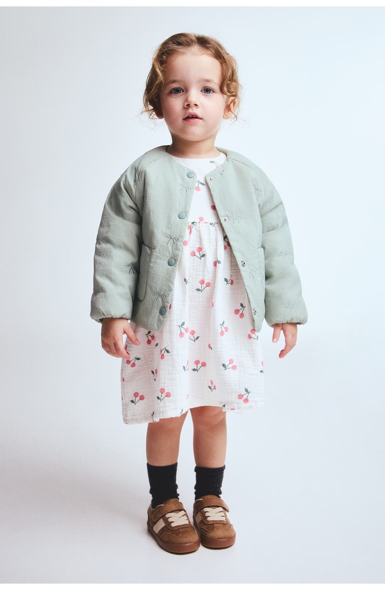 H&M Cotton Muslin Dress, Alternate, color, 