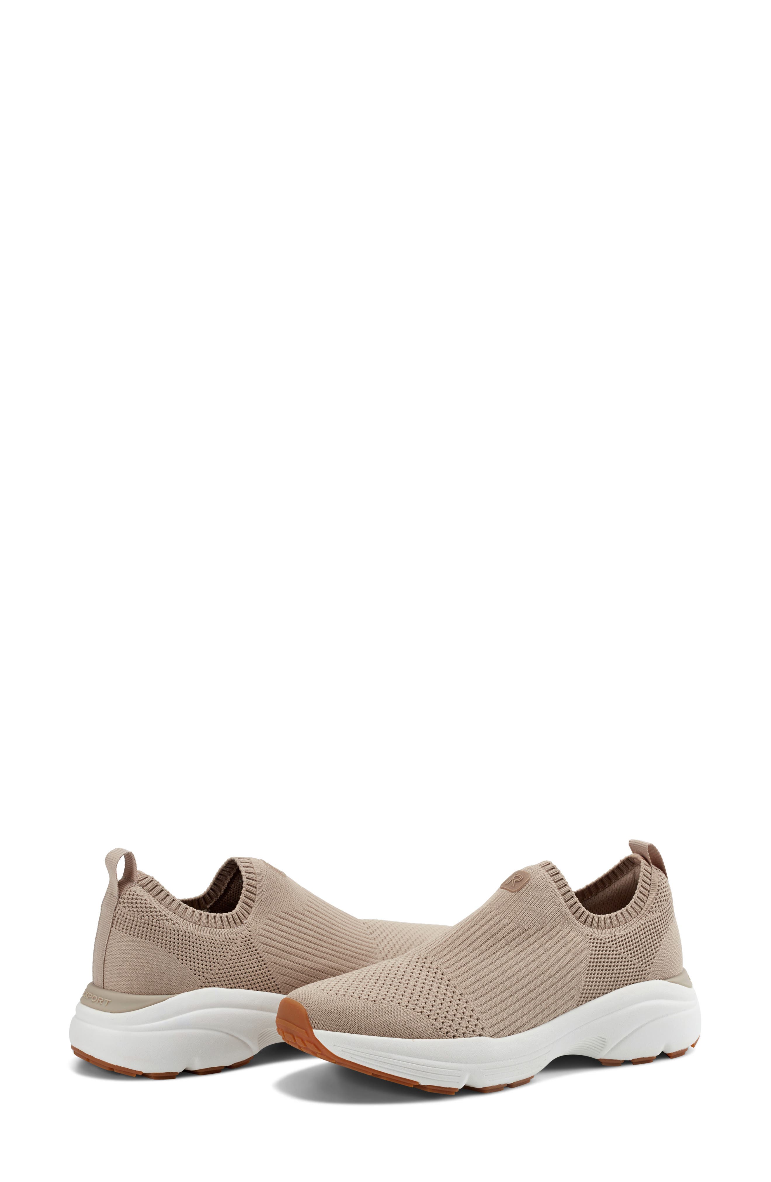 Demi Knit Slip-On Sneaker, Alternate, color, LIGHT NATURAL