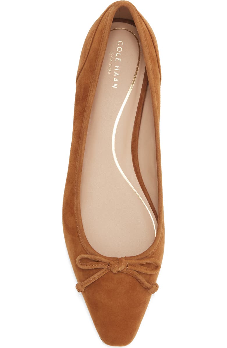 Cole Haan Paget Ballet Flat, Alternate, color, Tobacco Suede