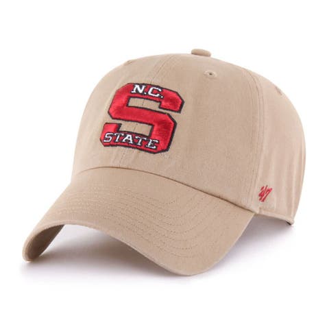 Men's '47 Khaki NC State Wolfpack Vault Clean Up Adjustable Hat