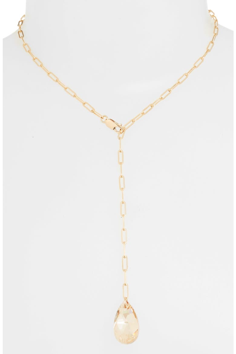 CandyLand Gumdrop Lariat Necklace, Alternate, color, CHAMPAGNE