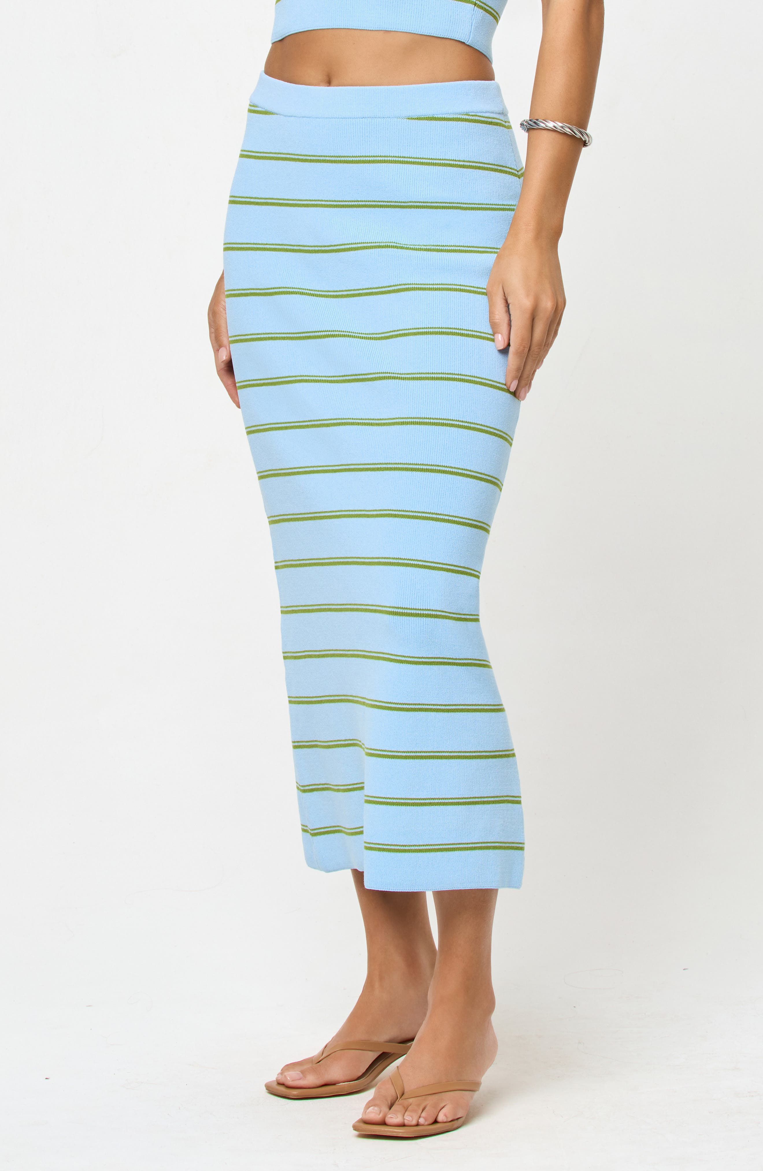 LSPACE Ravello Stripe Rib Cover-Up Skirt (Women) | Nordstrom