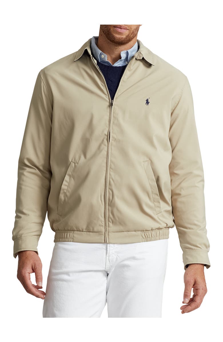 Polo Ralph Lauren Big & Tall Microfiber Windbreaker, Main, color, Sand