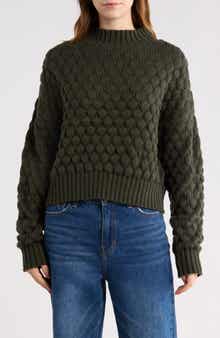 Elodie Bubble Knit Crop Sweater