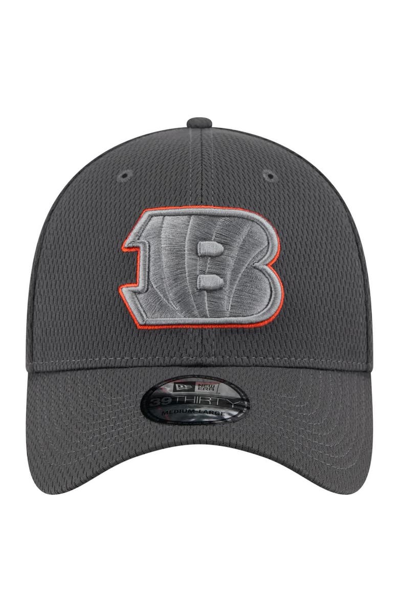 New Era Men's New Era Graphite Cincinnati Bengals  Main 39THIRTY Flex Hat, Alternate, color, 