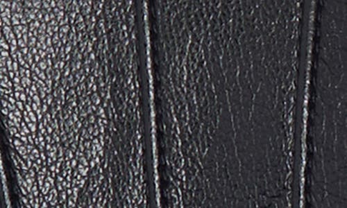 Vince Camuto Faux Fur Cuff Faux Leather Gloves In Black