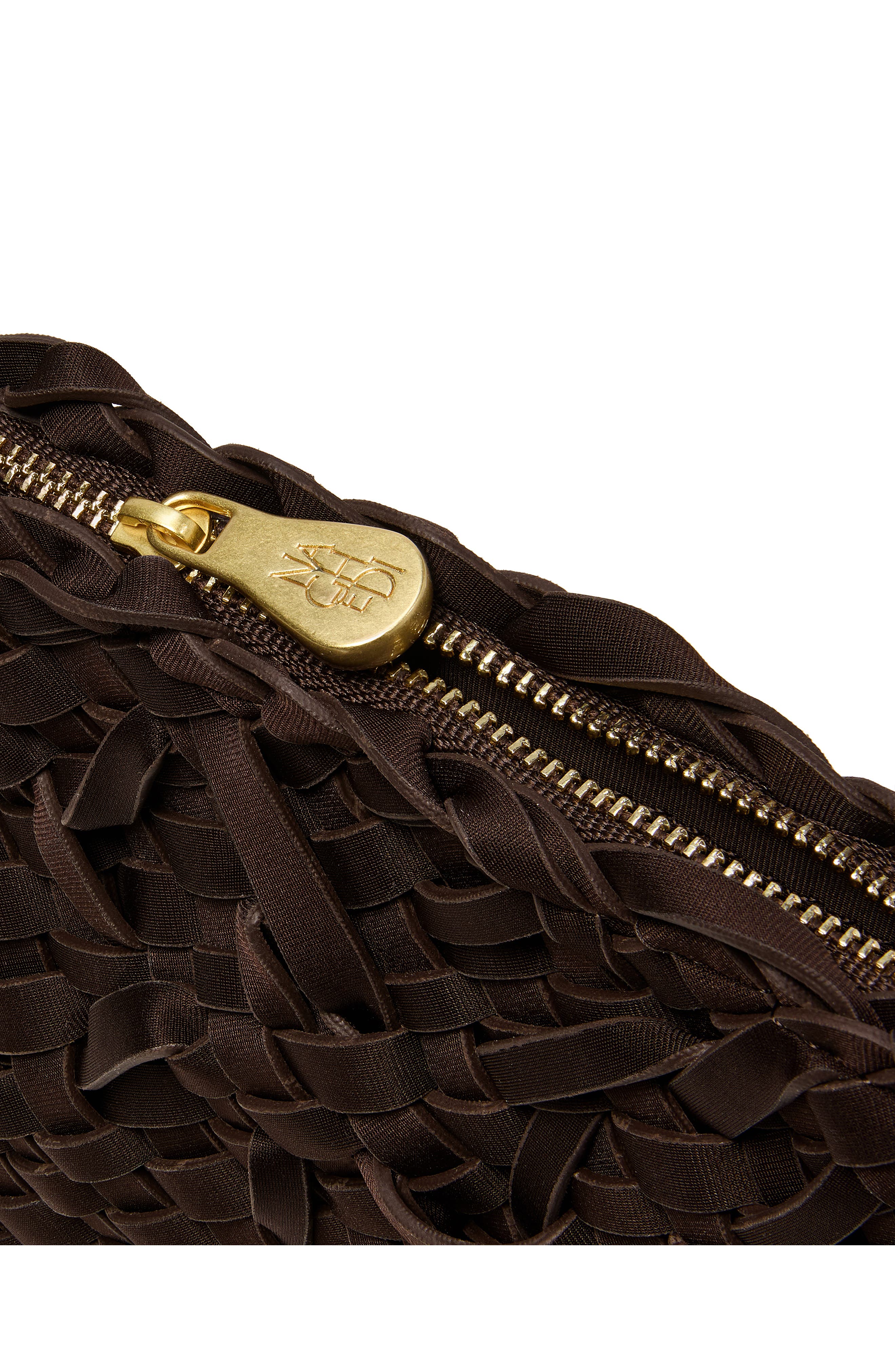 Soho Nest Weave Crossbody Bag, Alternate, color, CHOCOLATE