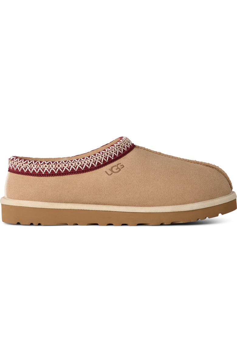 UGG<sup>®</sup> Tasman II Genuine Shearling Lined Slipper, Alternate, color, Driftwood / Biking Red