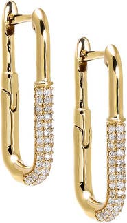 BY ADINA EDEN Diamond Pavé Clip Huggie Earring 14K