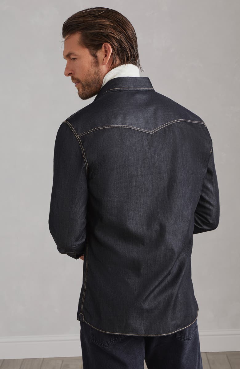 Brunello Cucinelli Lightweight denim shirt, Alternate, color, 