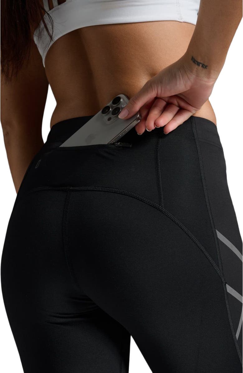 2XU Women
s Ignition Shield Compression Tights, Alternate, color, Black/Black Reflective