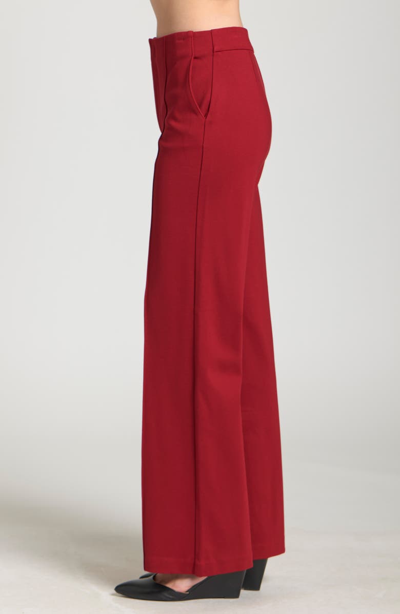 APNY Pintuck Pleat Pants, Alternate, color, Cherry