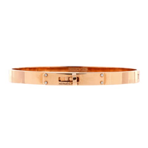 Kelly Bracelet 18K Rose Gold with 4 Diamonds Small