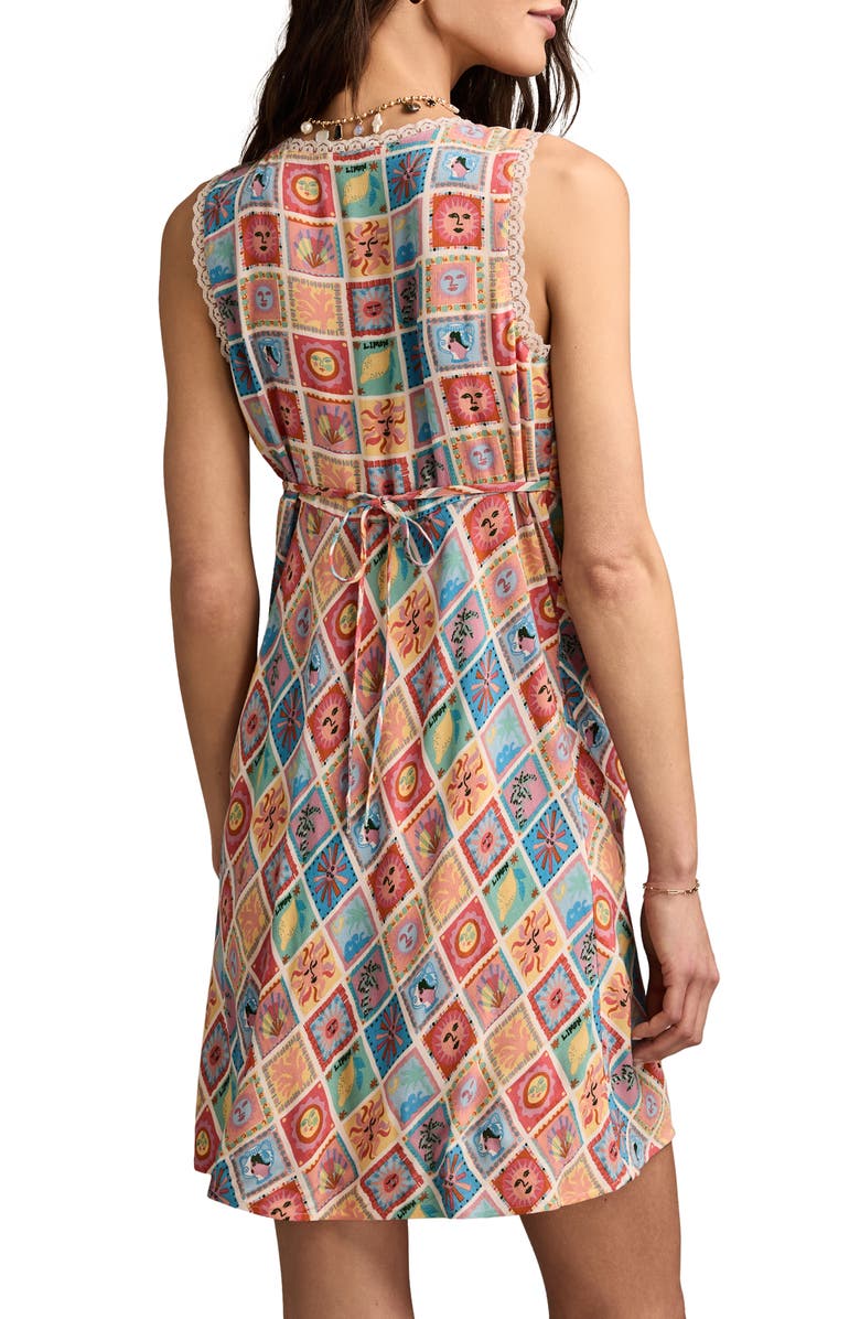 Lucky Brand Femme Mix Print Minidress, Alternate, color, 