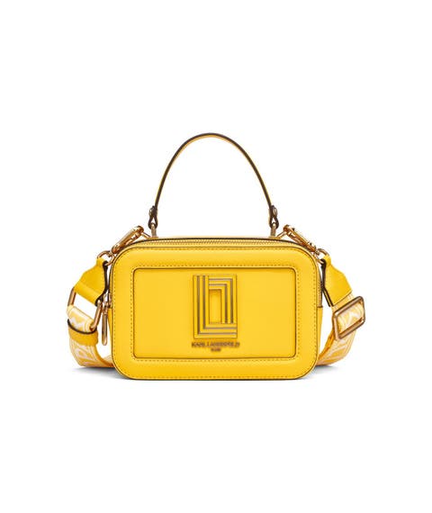 XOXO Women's Nylon Yellow Everyday Cross Body Bag with