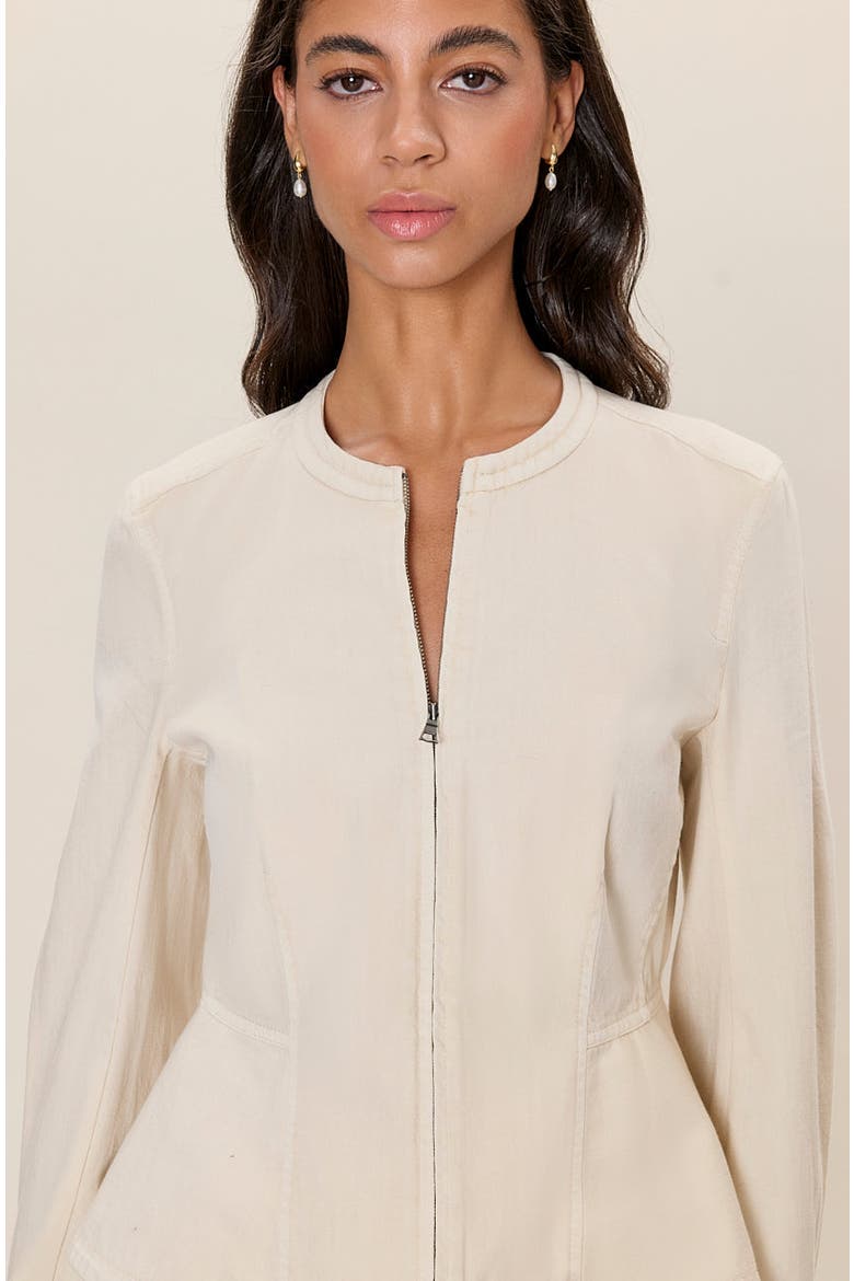 Remi Garment Dyed Jacket, Alternate, color, Ecru