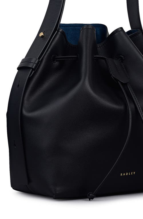 Radley York Leather Bucket Bag In Black