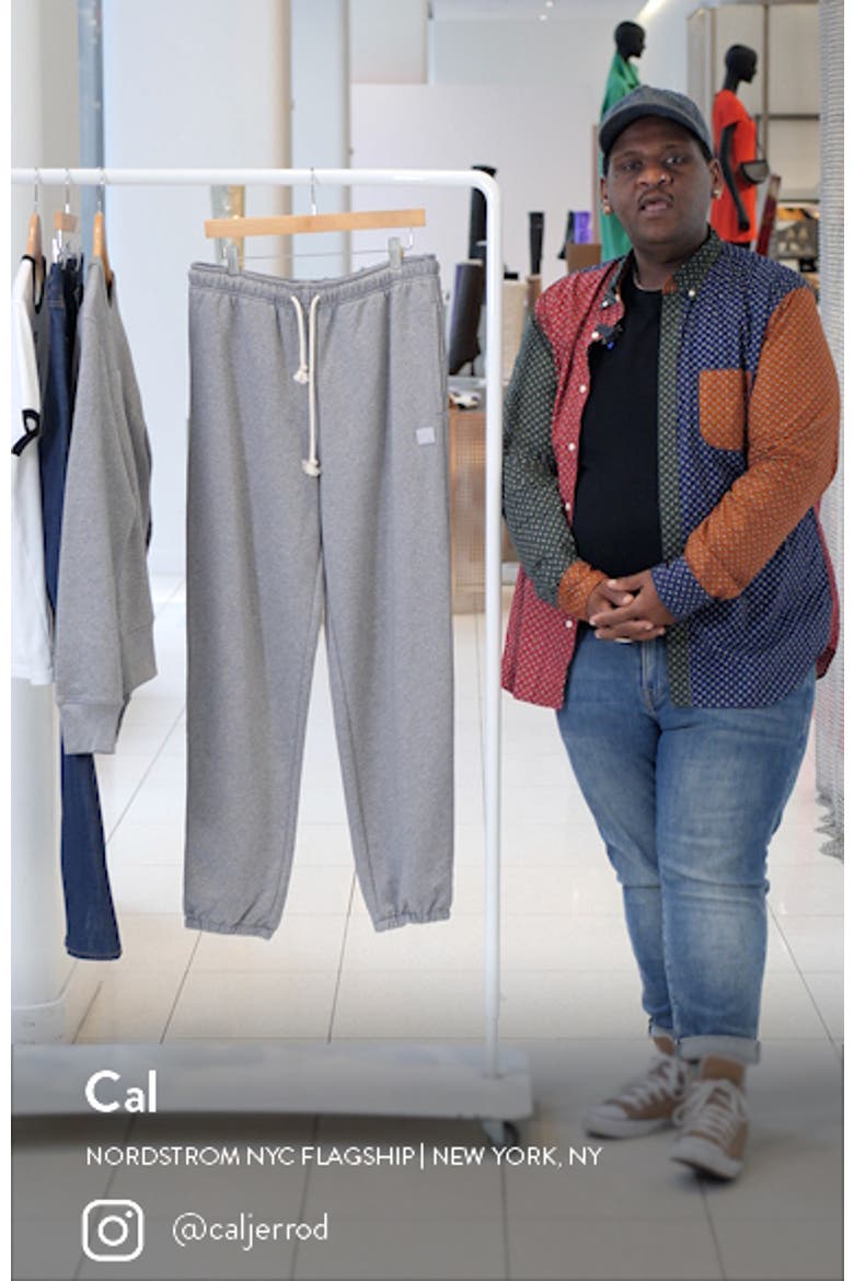 Face Patch Cotton Fleece Sweatpants video