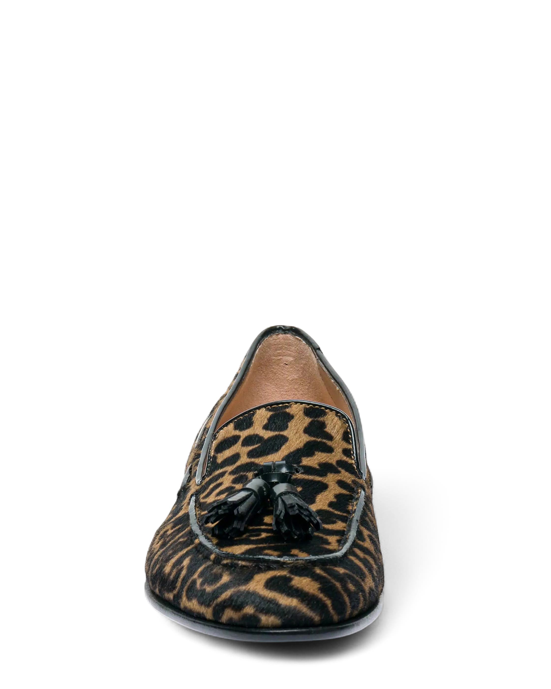 Cavallino Leather Tassel Loafer, Alternate, color, Brown