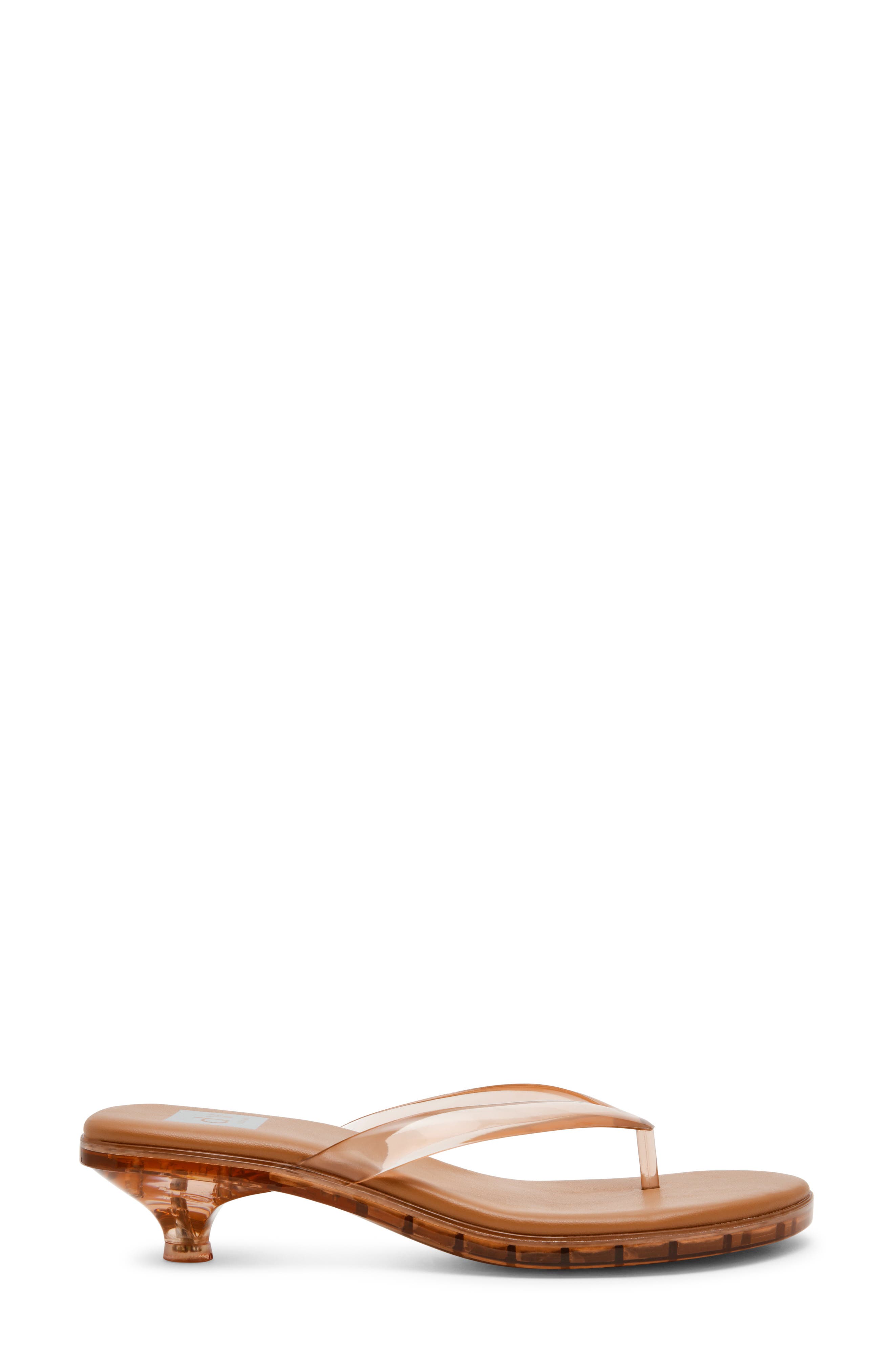 Cicely Kitten Heel Flip Flop, Alternate, color, TOFFEE