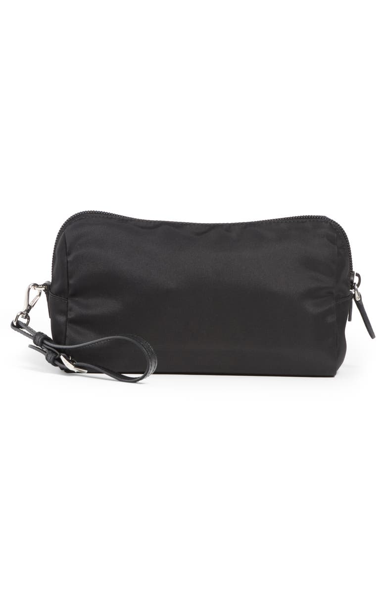 Prada Nylon Cosmetics Pouch, Alternate, color, 