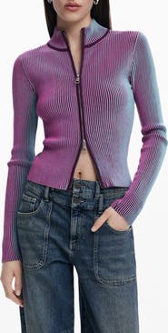 Desigual Front Zip Rib Jacket