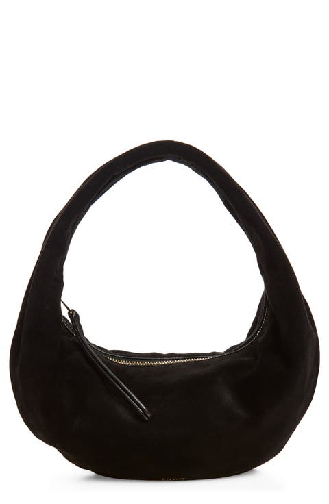 Mini Olivia Suede Hobo Bag