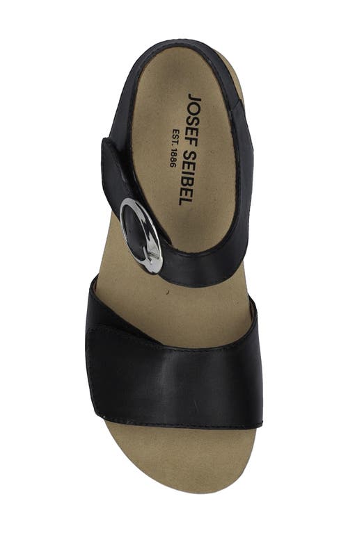 Josef Seibel Quinn 16 Wedge Sandal In Black