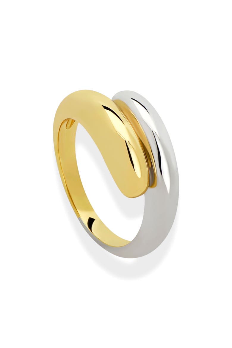 Grayson Mixed Metal Wrap Ring, Main, color, GOLD/ SILVER