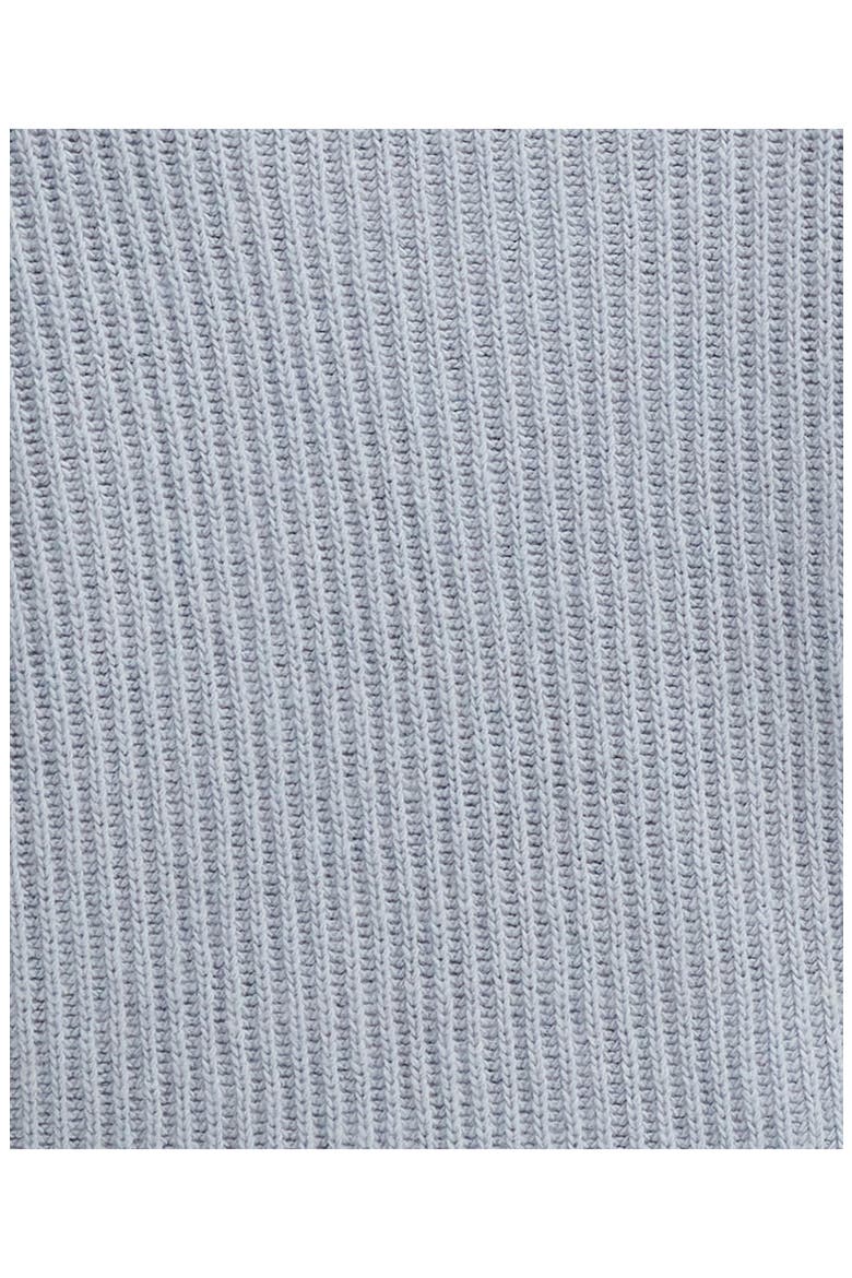 Nora Cotton & Wool Rib Funnel Neck Sweater, Alternate, color, PEARL BLUE