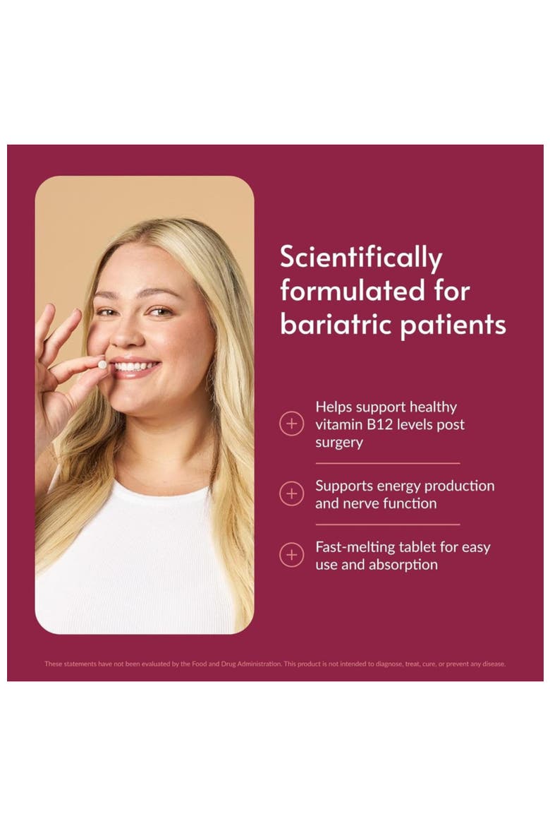 B-12 Speedy Melts Vitamin B12 1000 mcg Supplement Black Cherry 90 Count, Alternate, color, None
