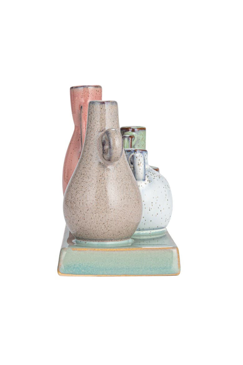 Mounted Vases on Base, Alternate, color, White