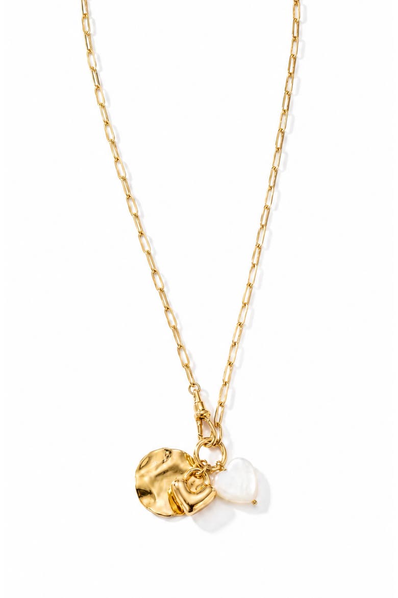 Charm Necklace, Main, color, GOLD