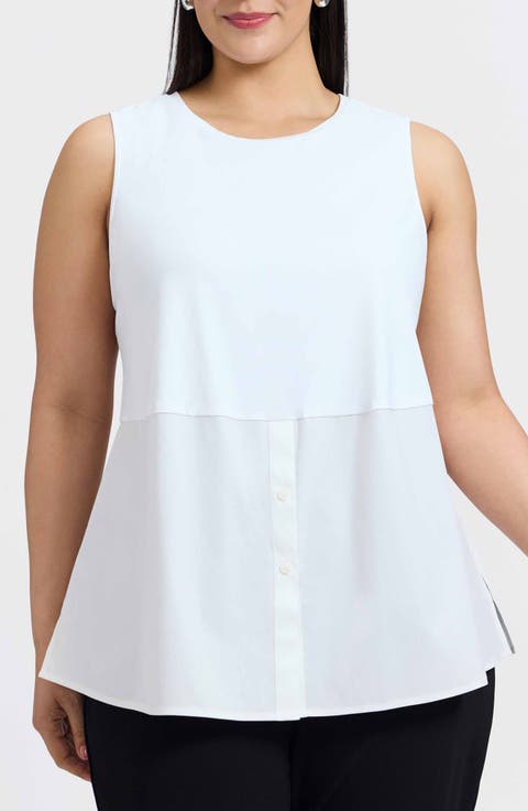 Jessie Layer Sleeveless Top (Plus)