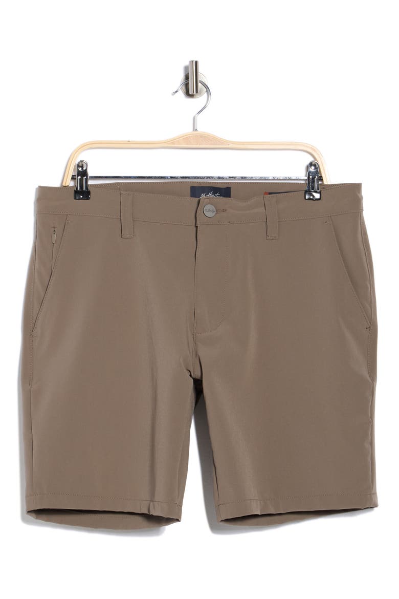 Arizona Commuter Luxe Slim Fit Flat Front Chino Shorts, Alternate, color, TAUPE COMMUTER LUXE