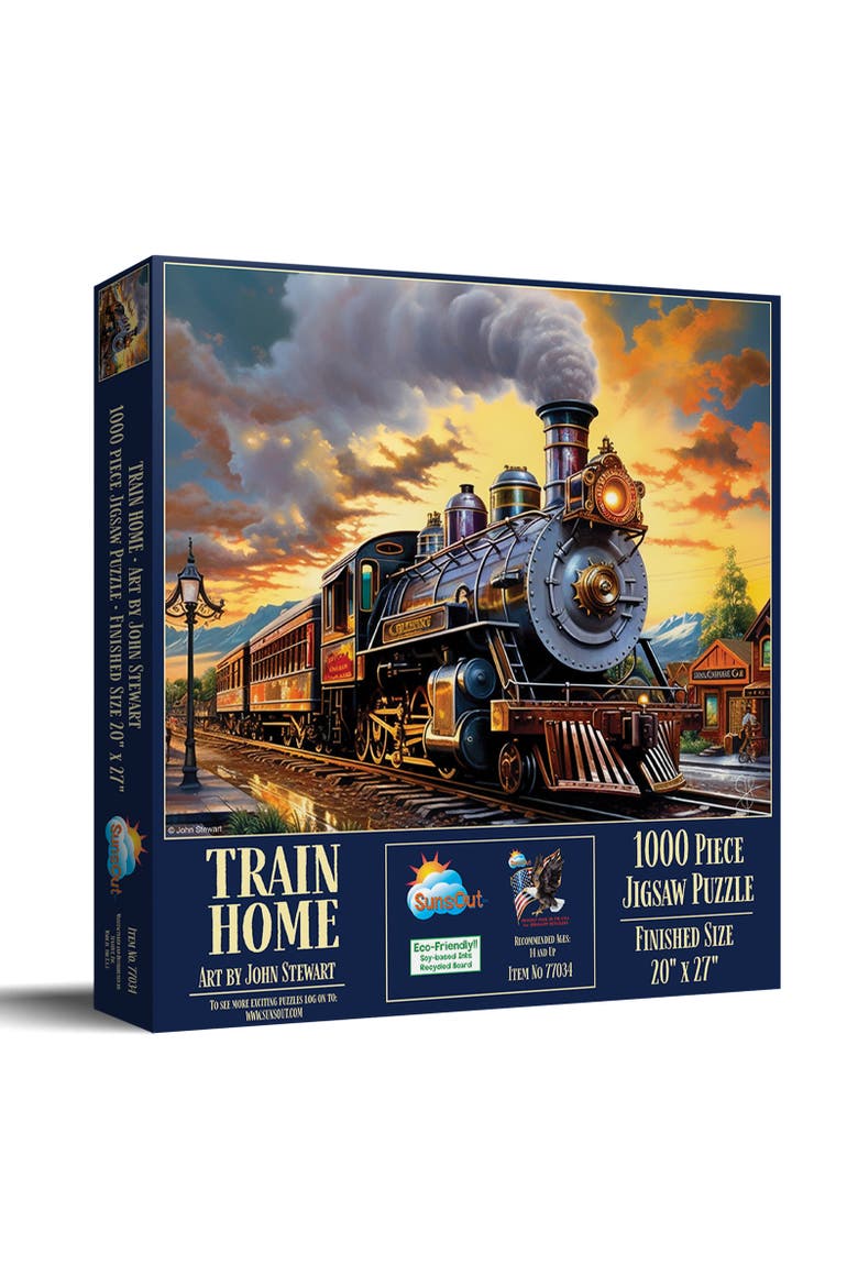 Train Home 1000 piece Jigsaw Puzzle for Adults, Main, color, Multicolor