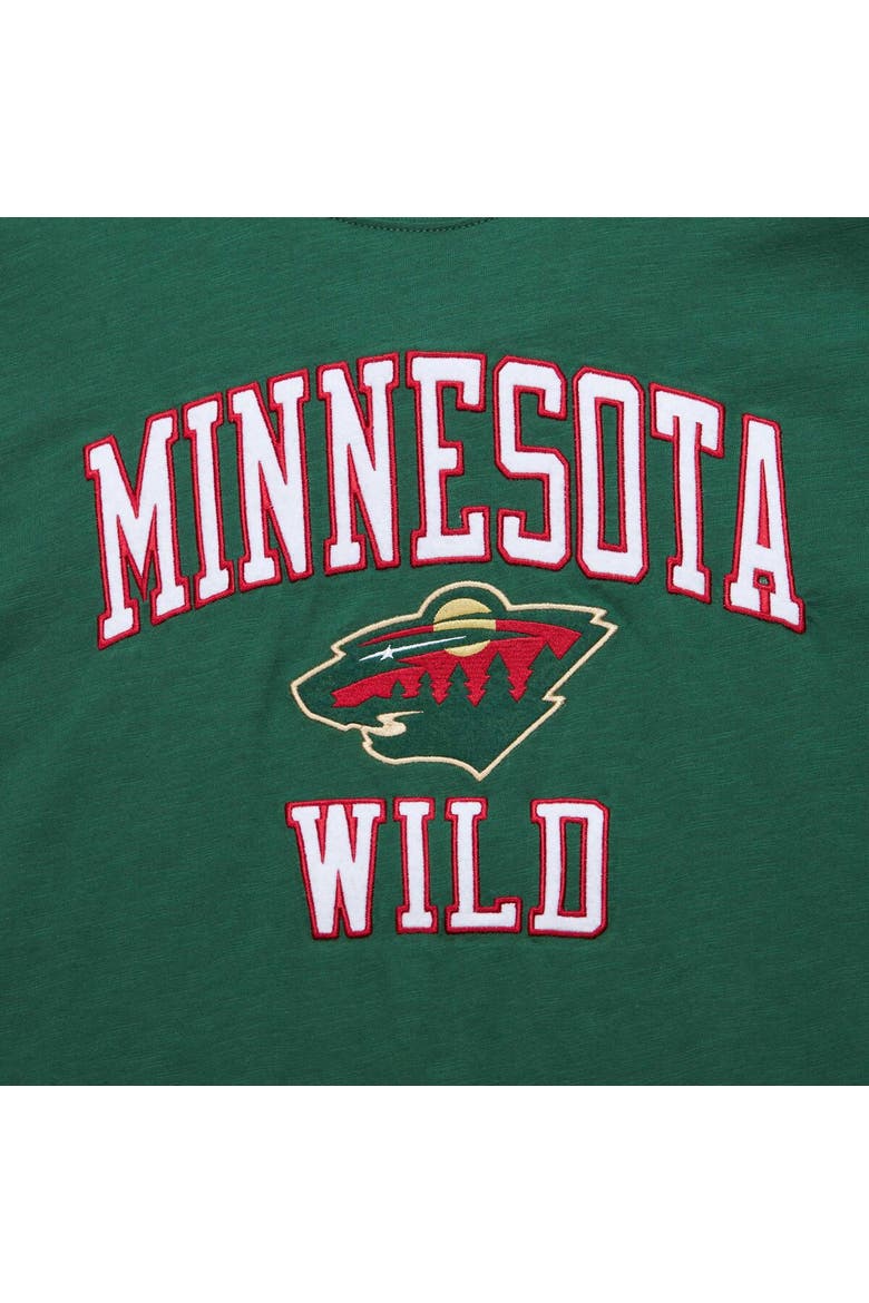Men's Mitchell & Ness Green Minnesota Wild Legendary Slub T-Shirt, Alternate, color, Green