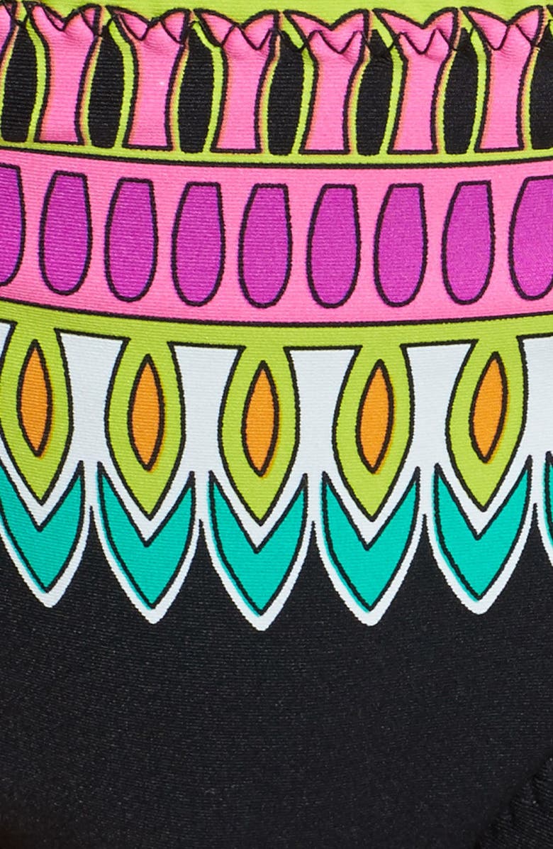 Trina Turk 'Plumas' Shirred Side Hipster Bikini Bottoms, Alternate, color, 