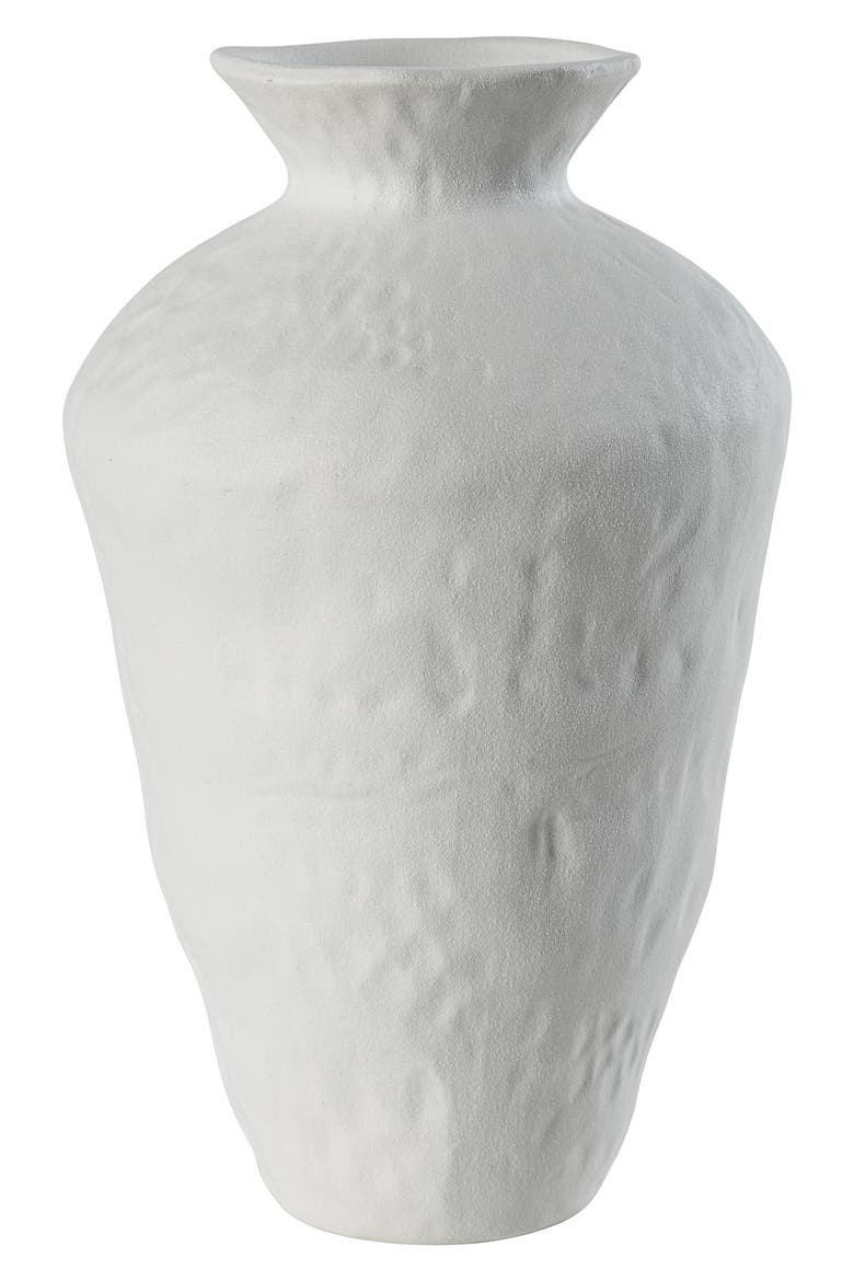 Melton Decorative Vase, Main, color, WHITE