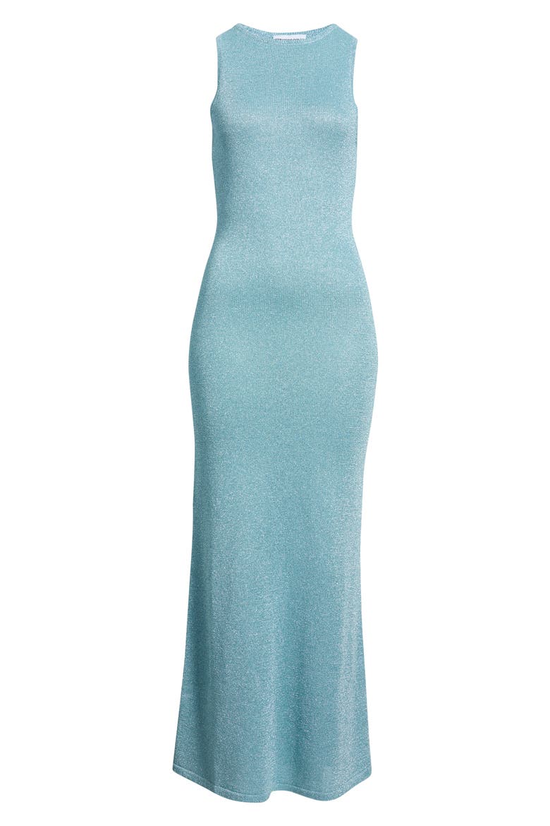 Tourista Sleeveless Knit Maxi Dress, Alternate, color, BLUE