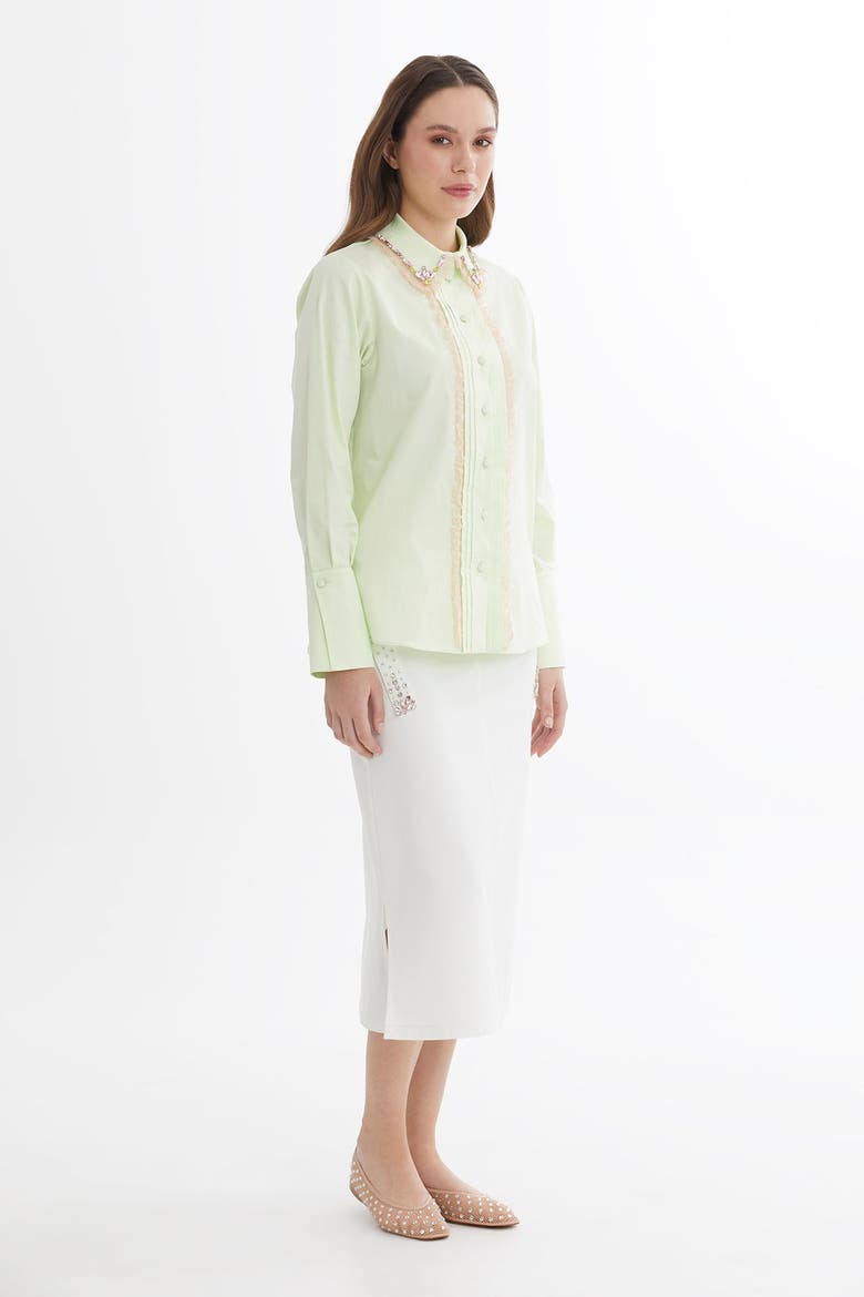 Green Embroidered Shirt, Alternate, color, Green