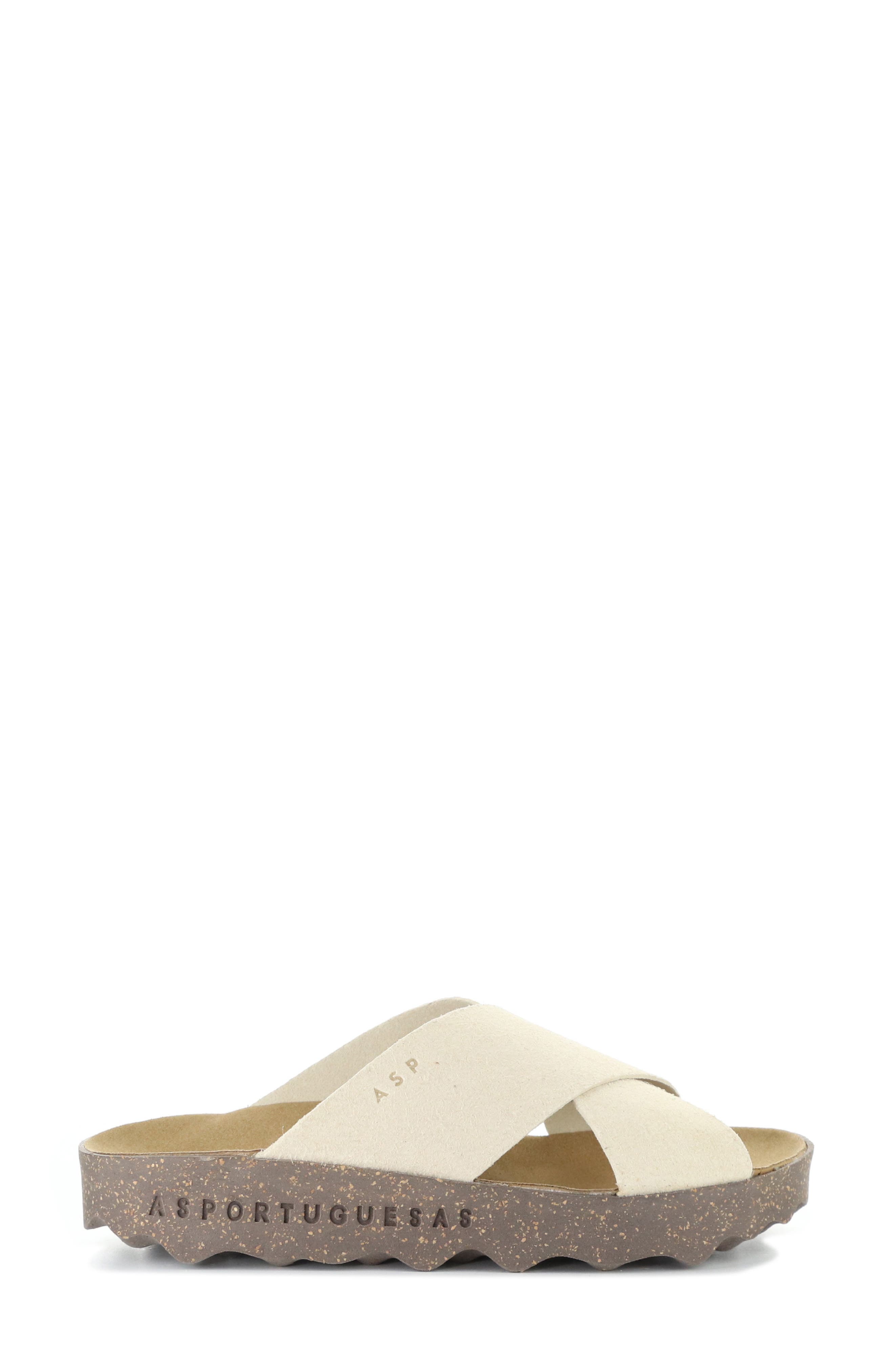 Cross Slide Sandal, Alternate, color, IVORY