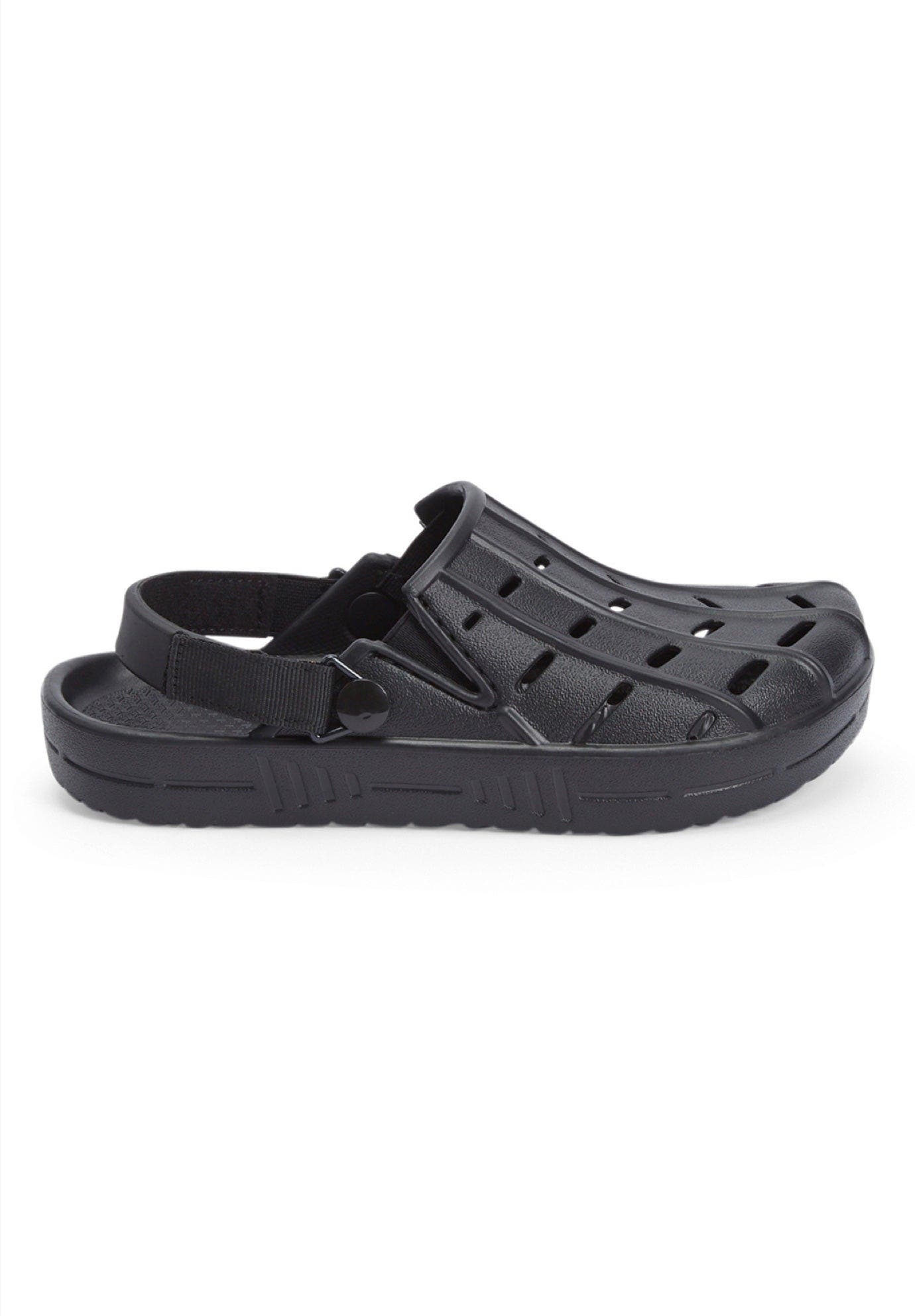 Comfortview The Rubber Clog, Alternate, color, Black