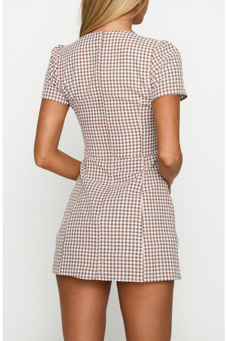 Loveliness Check Playsuit, Alternate, color, BROWN CHECK