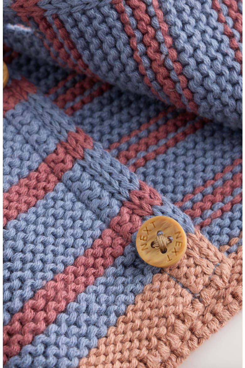 Kids' Stripe Hooded Cardigan, Alternate, color, BLUE